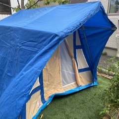 お家型テント／4人用/195㎝×230㎝、中心高170㎝の画像
