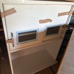 キッチン収納（上下別々にシステムを組み立てます）（高さ200cm/幅90cm/奥行45cm）の画像