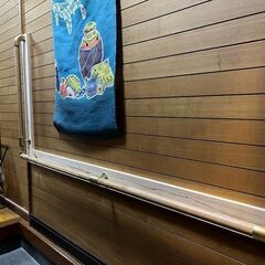 木丸棒、オールステンパイプφ32 新品１本、残り材料１本、手摺り金具の画像