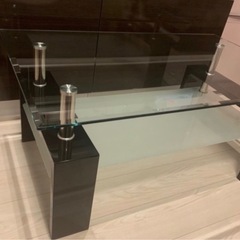 美品 ガラステーブル の画像