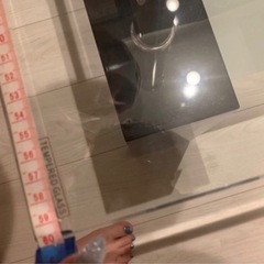 美品 ガラステーブル の画像