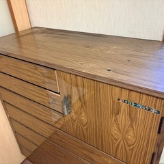 木製タンス110×102×34cmの画像