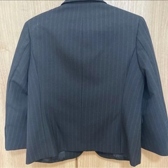 115㎝　キッズフォーマルスーツ ジャケット ストライプ柄 ブラックの画像