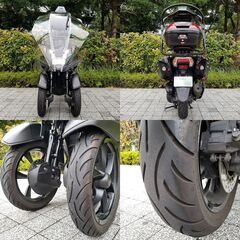 【普通免許仕様】トリシティ155ABS トライク改造済 3万km台 ルーフシールド ドラレコ ETC トップケース 自賠責保険11年9月 ★TRIX★の画像