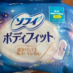 生理用ナプキン ソフィ ボディフィット 26cm 羽なし 夜用の画像