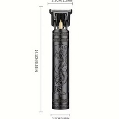 【新品未使用品】ビンテージデザイン　
ミニバリカン　USB 充電式　デザインバリカン　ヘアケア　ヒゲのお手入れにも　ブロンズカラーの画像