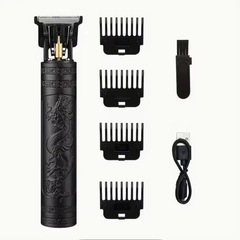 【新品未使用品】ビンテージデザイン　
ミニバリカン　USB 充電式　デザインバリカン　ヘアケア　ヒゲのお手入れにも　ブロンズカラーの画像