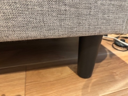 【美品】グレーのファブリックソファ