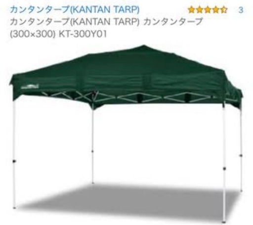 簡単タープ　緑　キャンプ