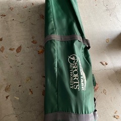 簡単タープ　緑　キャンプの画像