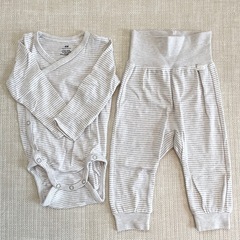 【H&M】 ボディスーツ＆パンツ 6ピースセット 75サイズ 新品未使用の画像