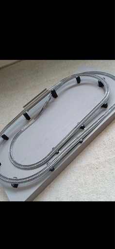 トミックスのミニカーブレール使用のベース付きレイアウト