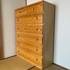 ■お譲り先決まりました■ 木製収納タンス  6段の画像