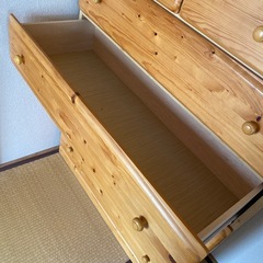 ■お譲り先決まりました■ 木製収納タンス  6段の画像