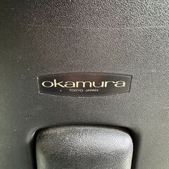 店頭引き渡し 中古 Okamura チェア 赤 キャスター付き 椅子 家具 Aの画像