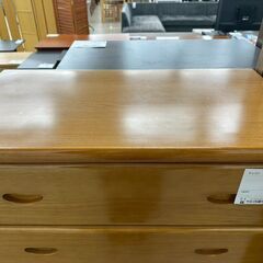 ★リユースのサカイ高崎店★TJ13049  チェスト 茶 H128×D42.5×W80 クリーニング済みの画像