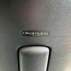 店頭引き渡し 中古 Okamura チェア 赤 キャスター付き 椅子 家具 Bの画像