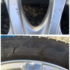 155/65R14   アルミホイール　スタッドレスタイヤの画像