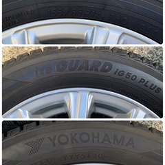 155/65R14   アルミホイール　スタッドレスタイヤの画像
