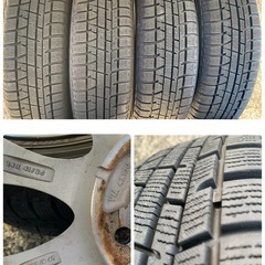 155/65R14   アルミホイール　スタッドレスタイヤの画像