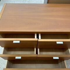 ★リユースのサカイ高崎店★TJ13050  チェスト 茶 H70.3×D42×W150 クリーニング済みの画像