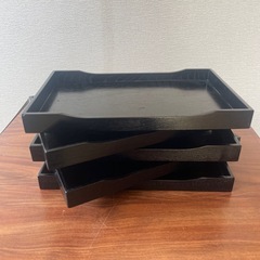 お盆　木製の画像
