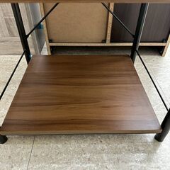 ★リユースのサカイ高崎店★TJ13051  レンジラック 茶 H126×D43×W49 クリーニング済みの画像