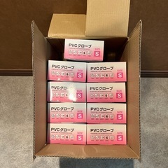 【本日限定】PVC手袋S(パウダーフリー,使い捨てタイプ)9箱セットの画像