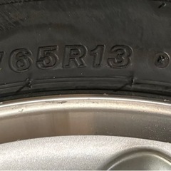 155/65R13 軽自動車用 ブリヂストン スタッドレスタイヤホイールセット 2019年製造の画像