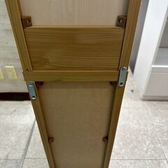 ★リユースのサカイ高崎店★TJ13052  隙間収納 ライトブラウン H180×D55×W20 クリーニング済みの画像