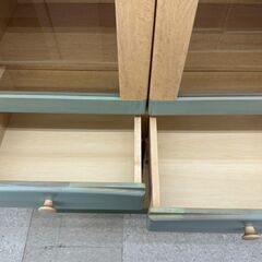 ★リユースのサカイ高崎店★TJ13053  食器棚 ライトブラウン H184×D44×W85 クリーニング済みの画像