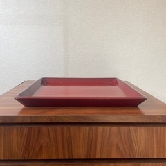 お盆　漆器　木製の画像