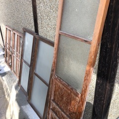 古民家　建具　まとめて　9枚の画像