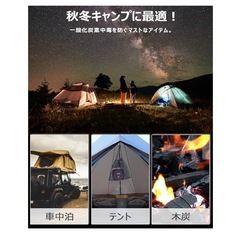 新品未使用！一酸化炭素チェッカー 一酸化炭素警報器 秋冬キャンプ用品 日本語音声の画像