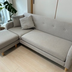 【美品！！３人掛けカウチソファ】の画像