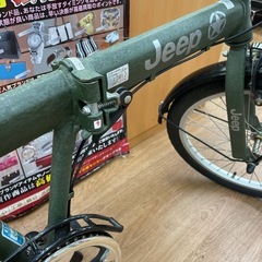 ☆ドリーム荒牧店☆ジモティー割引有☆【クリーニング済み】Jeep 折りたたみ自転車 20インチ グリーンの画像