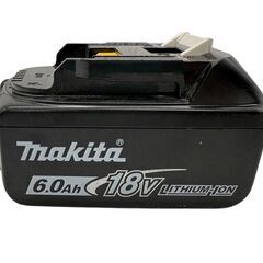 マキタ バッテリー BL1860B 18V 6.0Ah 充電回数21回 PSEマーク有 マキタ製バッテリーチェッカーにて診断済 中古の画像