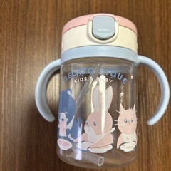赤ちゃん用ストロー付きマグ&アヒルのお皿吸盤付きの画像