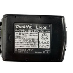 マキタ バッテリー BL1860B 18V 6.0Ah 充電回数7回 PSEマーク有 マキタ製バッテリーチェッカーにて診断済 中古の画像