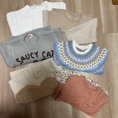 女の子／女児服　キッズ120〜130センチ　秋〜冬用洋服など　計34点の画像