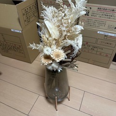 ドライフラワー&花瓶セットの画像