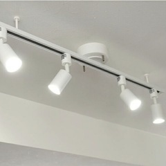 【美品】ダクトレール　スポットライトシーリングライト(ホワイト) 10/23,25AM引渡し限定　の画像