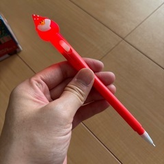 クリスマス小物入れ　サンタ黒ペンの画像