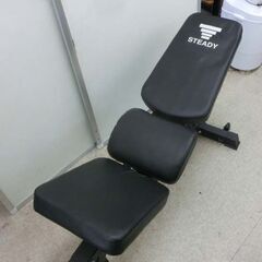 トレーニングベンチ STEADY 黒 ブラック 筋トレ フィットネス 札幌市 西野店の画像
