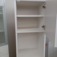 ★リユースのサカイ水戸店★スリム食器棚ホワイトH180×D41×W41クリーニング済みMT5768の画像