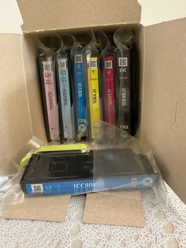 EPSON プリンター　インク　純正　EP-807AW IC6CL80LL