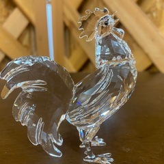 【愛品館 江戸川店】スワロウフスキー 雄鶏 鳥 クリスタル 置物ID:112-052151-007の画像
