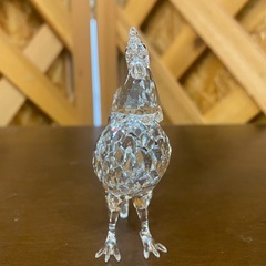 【愛品館 江戸川店】スワロウフスキー 雄鶏 鳥 クリスタル 置物ID:112-052151-007の画像