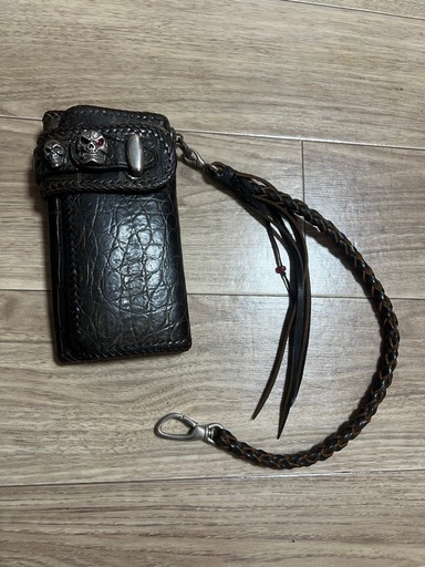 funny 長財布 オスカー レア ワニ革