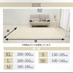 洗えるラグ　カーペット　マット　絨毯　ホットカーペットの画像